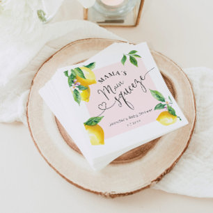 Serviette En Papier Mamas au citron rose principal presser les serviet