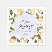Serviette En Papier Mamas citron bleu principal serrer les serviettes  (Devant)