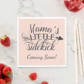 Serviette En Papier Mamas Little Sidekick Baby shower serviettes (En situation)