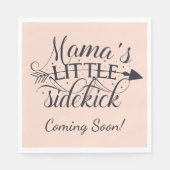 Serviette En Papier Mamas Little Sidekick Baby shower serviettes (Devant)