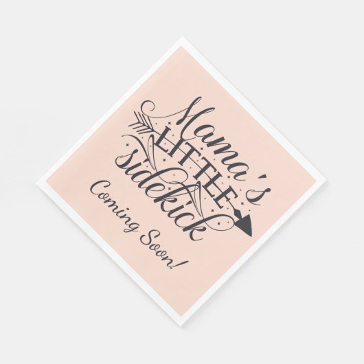 Serviette En Papier Mamas Little Sidekick Baby shower serviettes (Coin)