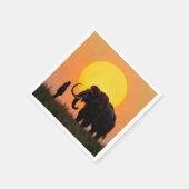 Serviette En Papier Mammoth laine et homme (Coin)