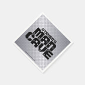 Serviette En Papier Man Cave Acier Inoxydable Plaque Diamant Napkins (Coin)