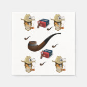 Serviette En Papier Man Cave Cigar Lighter Napkin (Devant)