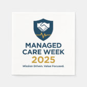 Serviette En Papier Managed Care Week 2025 - Cocktail Napkins (Devant)