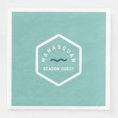 Serviette En Papier Manasquan Beach Badge Napkin (Devant)