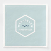 Serviette En Papier Manasquan Beach Badge serviettes (Devant)