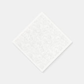 Serviette En Papier Manche blanche à texture subtile, partie probable (Coin)