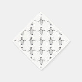 Serviette En Papier Manchot de dessin animé (Coin)