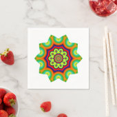 Serviette En Papier Mandala (En situation)