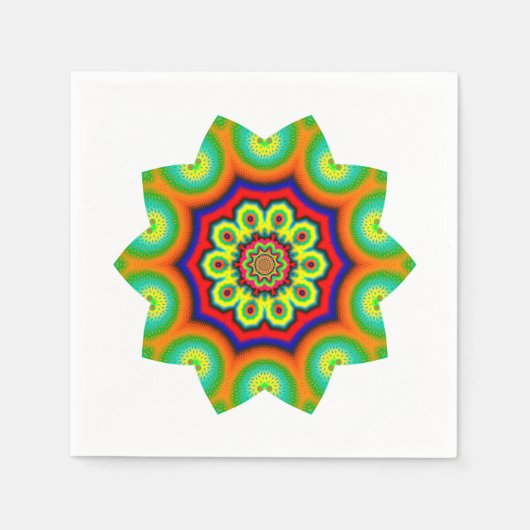 Serviette En Papier Mandala (Devant)