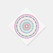 Serviette En Papier mandala coloré (Coin)