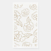 Serviette En Papier Mandala de fleurs 2 (Devant)