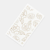 Serviette En Papier Mandala de fleurs 2 (Coin)