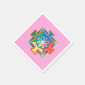 Serviette En Papier Mandala de l'aquarelle de création (Coin)