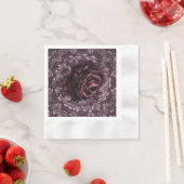 Serviette En Papier Mandala de rose  (En situation)