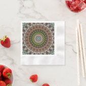 Serviette En Papier Mandala Décoratif (En situation)