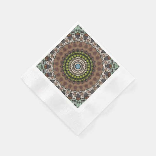 Serviette En Papier Mandala Décoratif (Coin)