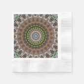Serviette En Papier Mandala Décoratif (Devant)