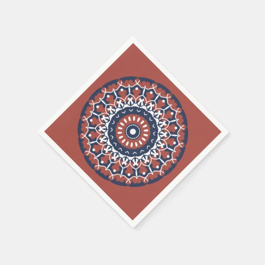 Serviette En Papier Mandala Design papier serviette (Coin)