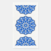 Serviette En Papier Mandala en bleu (Devant)