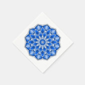 Serviette En Papier Mandala en bleu (Coin)