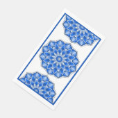 Serviette En Papier Mandala en bleu (Coin)