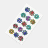 Serviette En Papier Mandala en différentes couleurs (Coin)
