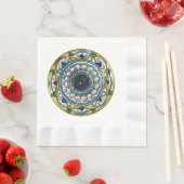 Serviette En Papier Mandala juif (En situation)