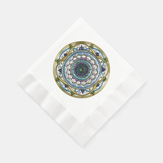 Serviette En Papier Mandala juif (Coin)