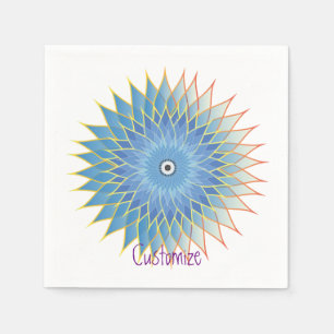 Serviette En Papier Mandala Lotus Blossom Thunder_Cove