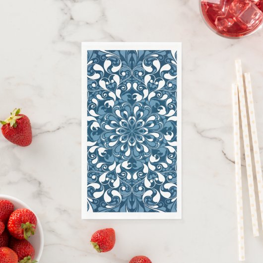 Serviette En Papier Mandala Luxe 20 (En situation)