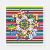 Serviette En Papier Mandala mexicain (Devant)