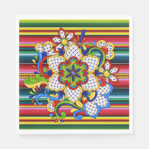 Serviette En Papier Mandala mexicain