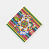 Serviette En Papier Mandala mexicain (Coin)
