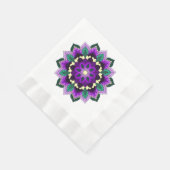 Serviette En Papier Mandala Motif 02 en violet (Coin)