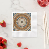 Serviette En Papier Mandala Napkins (En situation)
