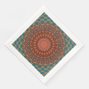 Serviette En Papier Mandala Napkins