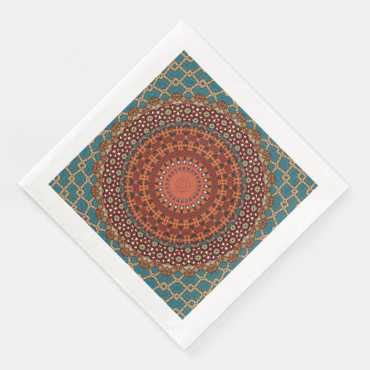 Serviette En Papier Mandala Napkins (Coin)