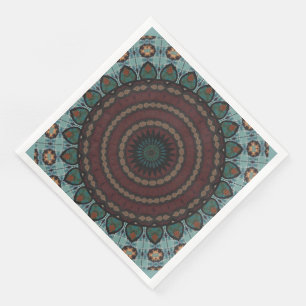 Serviette En Papier Mandala Napkins