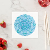 Serviette En Papier Mandala Napkins (En situation)