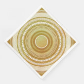 Serviette En Papier Mandala or et paillettes (Coin)