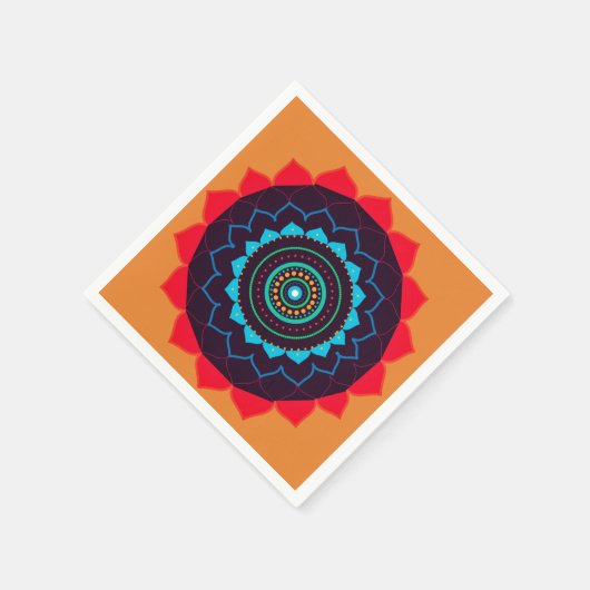 Serviette En Papier Mandala Paper Napkin (Coin)