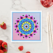Serviette En Papier Mandala Paper Napkin (En situation)