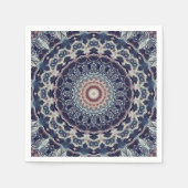 Serviette En Papier Mandala ronde sans couture motif arabe k (Devant)