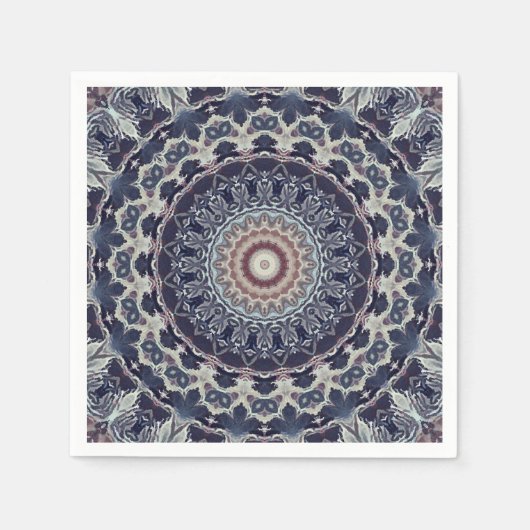 Serviette En Papier Mandala ronde sans couture motif arabe k (Devant)