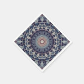 Serviette En Papier Mandala ronde sans couture motif arabe k (Coin)