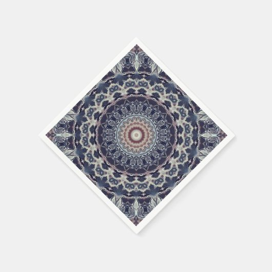 Serviette En Papier Mandala ronde sans couture motif arabe k (Coin)