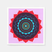 Serviette En Papier Mandala Vector Art Paper Napkin (Devant)