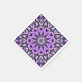 Serviette En Papier Mandala violette Lilac (Coin)